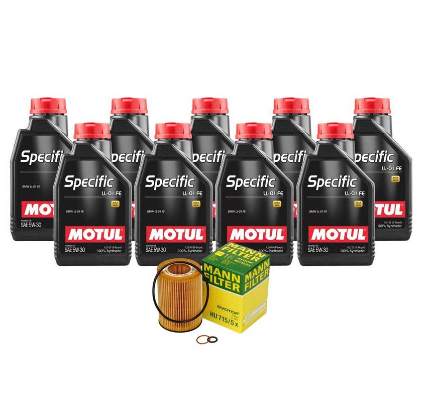 BMW Engine Oil Change Kit - Motul 11427511161 (5W-30) (SPECIFIC LL-01 FE)